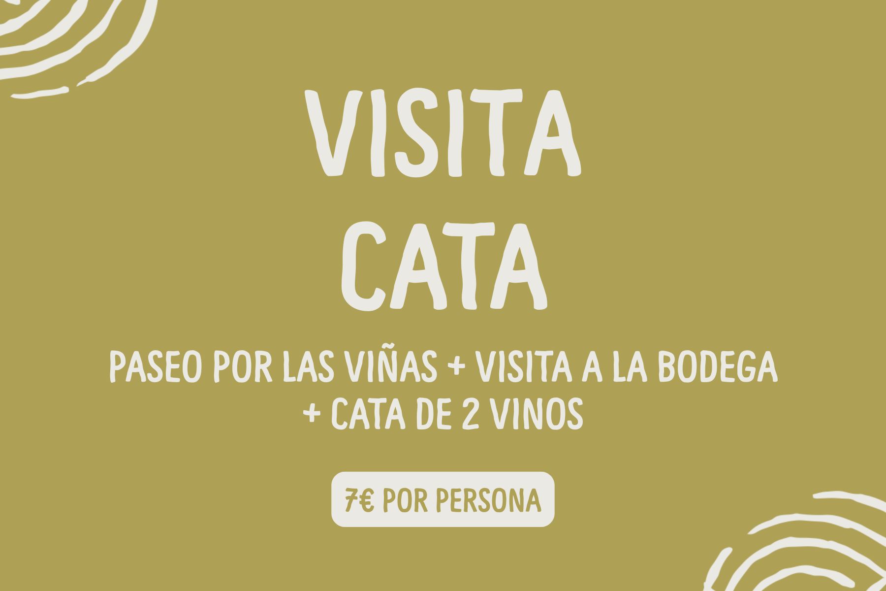 Visita cata 7€ por persona