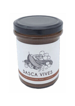 Crema de avellana, uva y algarroba del Celler Dasca Vives