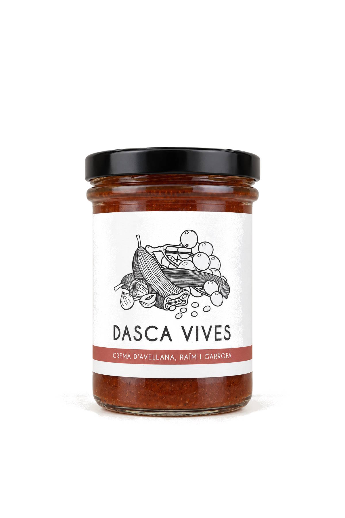 CREMA D'AVELLANA, RAÏM I GARROFA 200GR